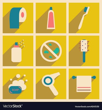 Flat with shadow concept and mobile application vector image
