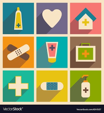 Flat with shadow concept and mobile application vector image