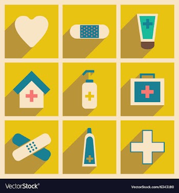 Flat with shadow concept and mobile application vector image
