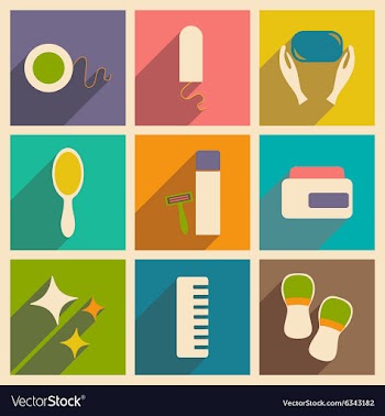 Flat with shadow concept and mobile application vector image