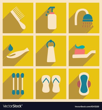 Flat with shadow concept and mobile application vector image