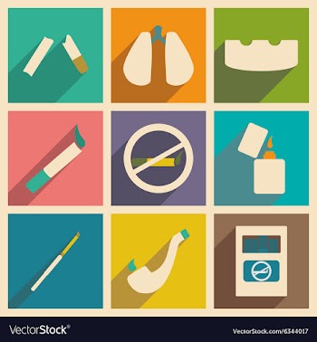 Flat with shadow concept and mobile application vector image