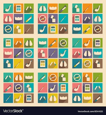Flat with shadow concept and mobile application vector image