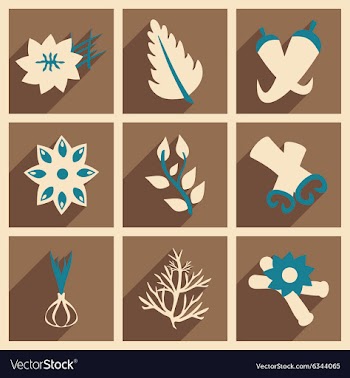 Flat with shadow concept and mobile application vector image
