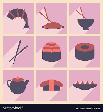 Flat with shadow concept and mobile application vector image