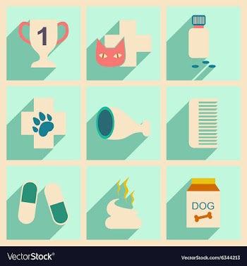 Flat with shadow concept and mobile application vector image