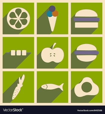 Flat with shadow concept and mobile application vector image