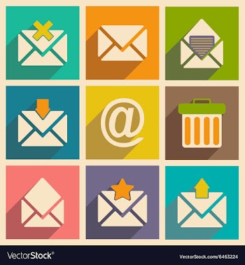 Flat with shadow concept and mobile application vector image