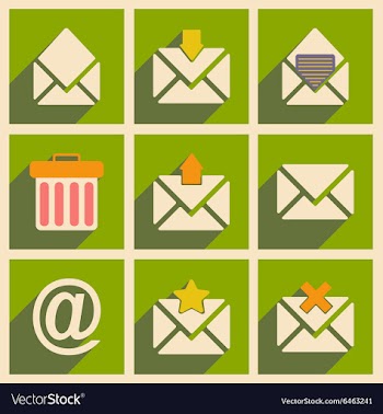 Flat with shadow concept and mobile application vector image