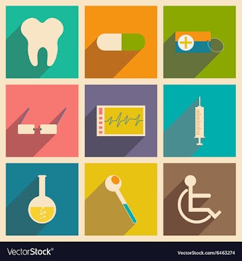 Flat with shadow concept and mobile application vector image