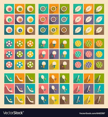 Flat with shadow concept and mobile application vector image