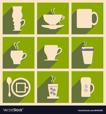 Flat with shadow concept and mobile application vector image