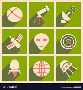 Flat with shadow concept and mobile application vector image