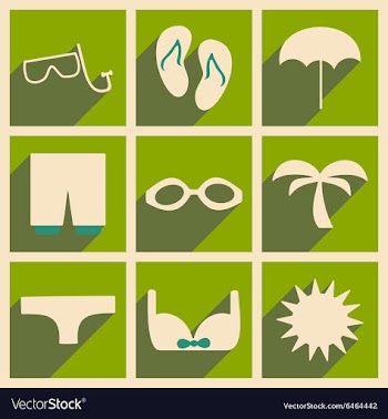 Flat with shadow concept and mobile application vector image