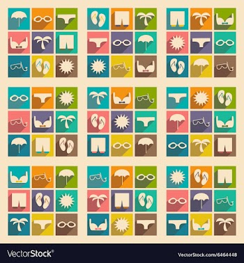 Flat with shadow concept and mobile application vector image
