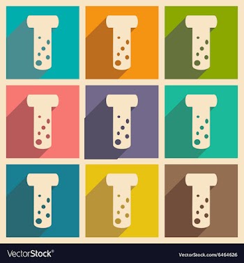 Flat with shadow concept and mobile application vector image