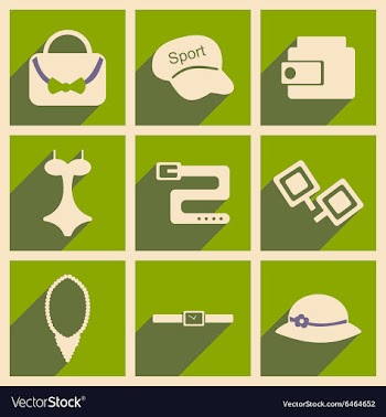 Flat with shadow concept and mobile application vector image