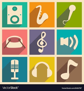 Flat with shadow concept and mobile application vector image