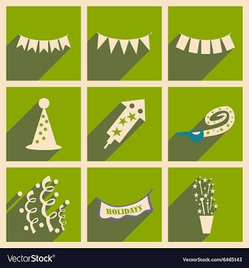 Flat with shadow concept and mobile application vector image