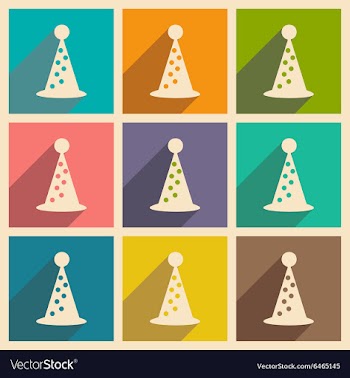 Flat with shadow concept and mobile application vector image