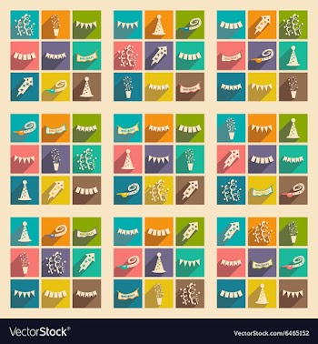 Flat with shadow concept and mobile application vector image