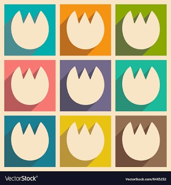 Flat with shadow concept and mobile application vector image