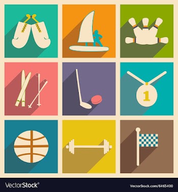 Flat with shadow concept and mobile application vector image