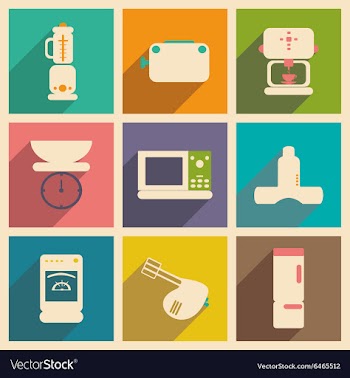 Flat with shadow concept and mobile application vector image