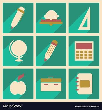 Flat with shadow concept and mobile application vector image