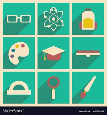 Flat with shadow concept and mobile application vector image