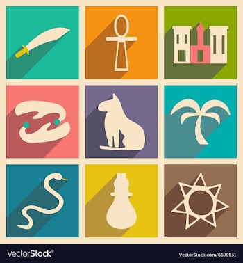 Flat with shadow concept and mobile application vector image