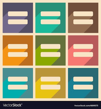 Flat with shadow concept and mobile application vector image