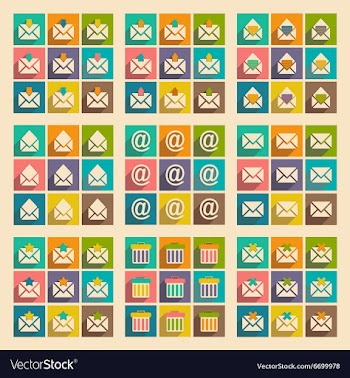 Flat with shadow concept and mobile application vector image