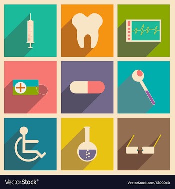 Flat with shadow concept and mobile application vector image