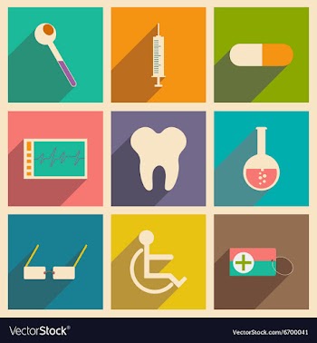 Flat with shadow concept and mobile application vector image