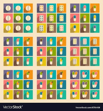 Flat with shadow concept and mobile application vector image
