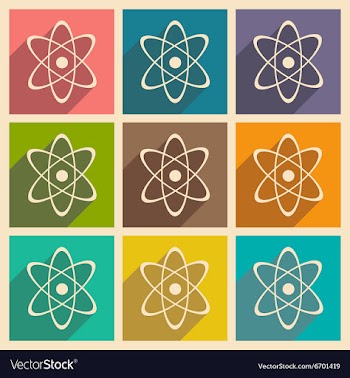 Flat with shadow concept and mobile application vector image