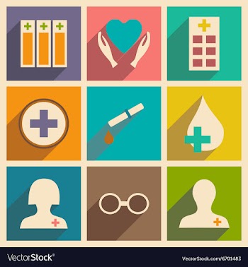 Flat with shadow concept and mobile application vector image