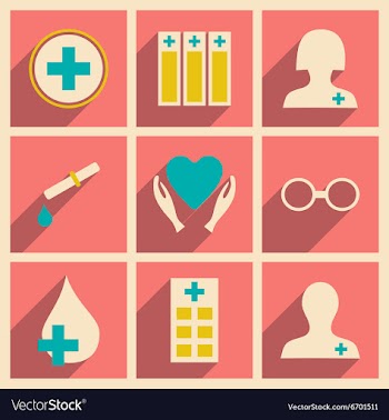Flat with shadow concept and mobile application vector image