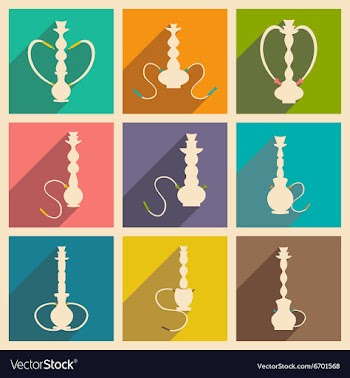 Flat with shadow concept and mobile application vector image