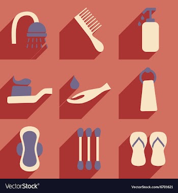 Flat with shadow concept and mobile application vector image