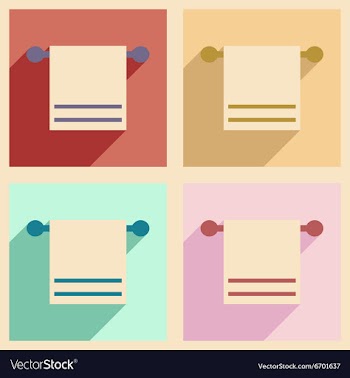 Flat with shadow concept and mobile application vector image