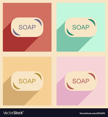 Flat with shadow concept and mobile application vector image