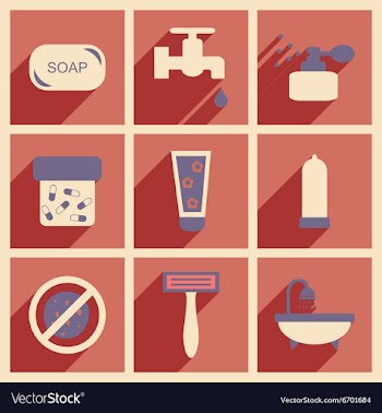 Flat with shadow concept and mobile application vector image