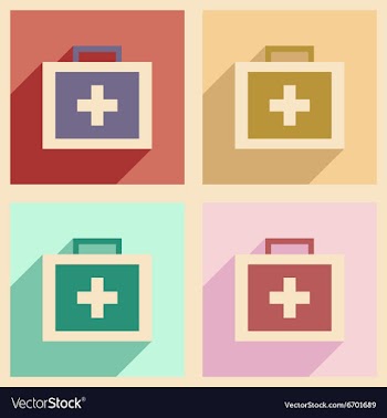 Flat with shadow concept and mobile application vector image
