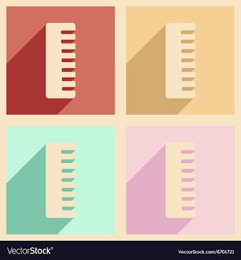 Flat with shadow concept and mobile application vector image