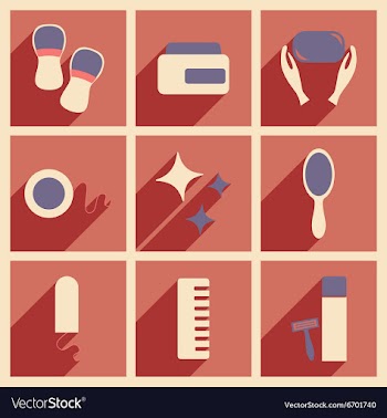 Flat with shadow concept and mobile application vector image
