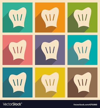 Flat with shadow concept and mobile application vector image
