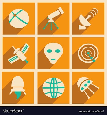 Flat with shadow concept and mobile application vector image