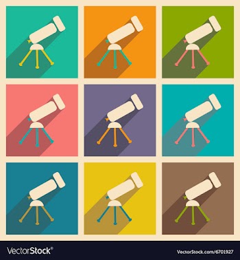 Flat with shadow concept and mobile application vector image
